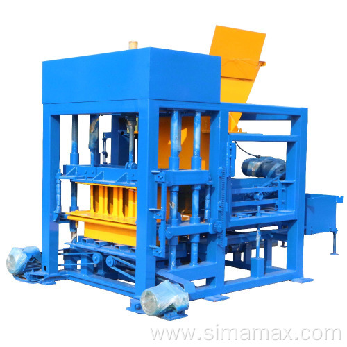 QT4-25 solid concrete building paver block making machine